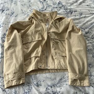Abercrombie and Fitch cropped water resistant jacket